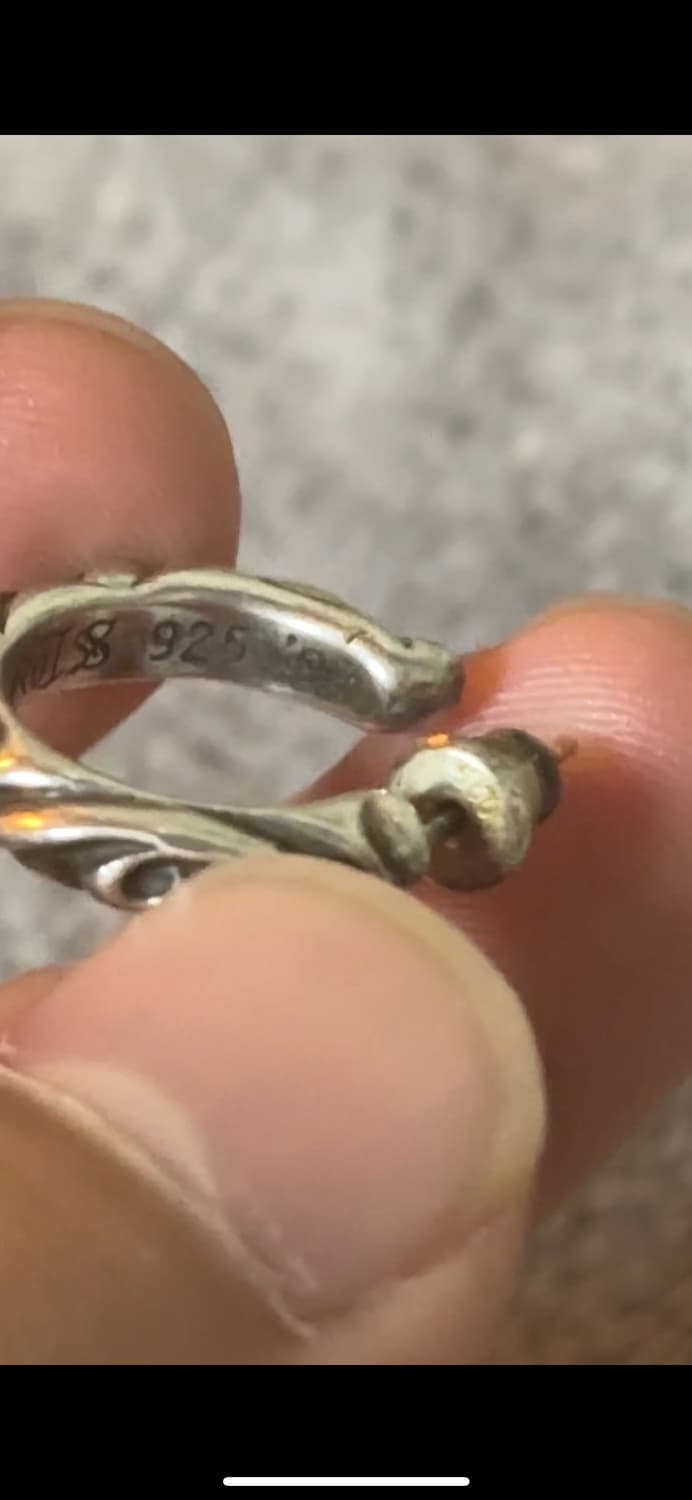 크롬하츠 스크롤 후프 이어링 상품이미지3