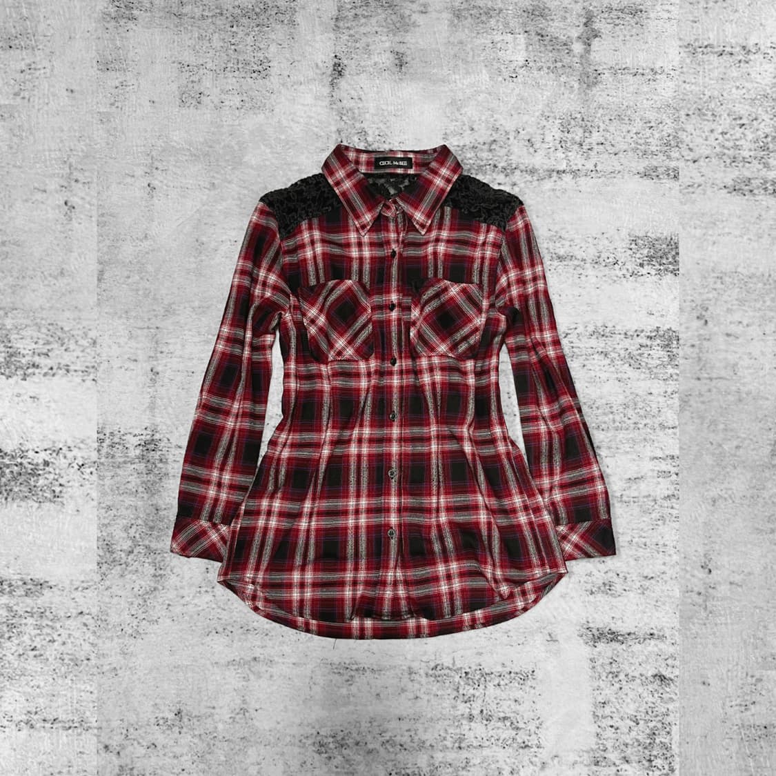 (cecil mcbee)00s shoulder punk flannel  상품이미지1