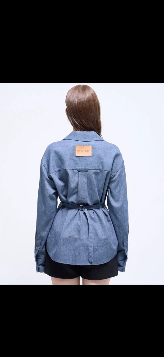 어페어오브 벨트 코튼 블라우스 상품이미지2