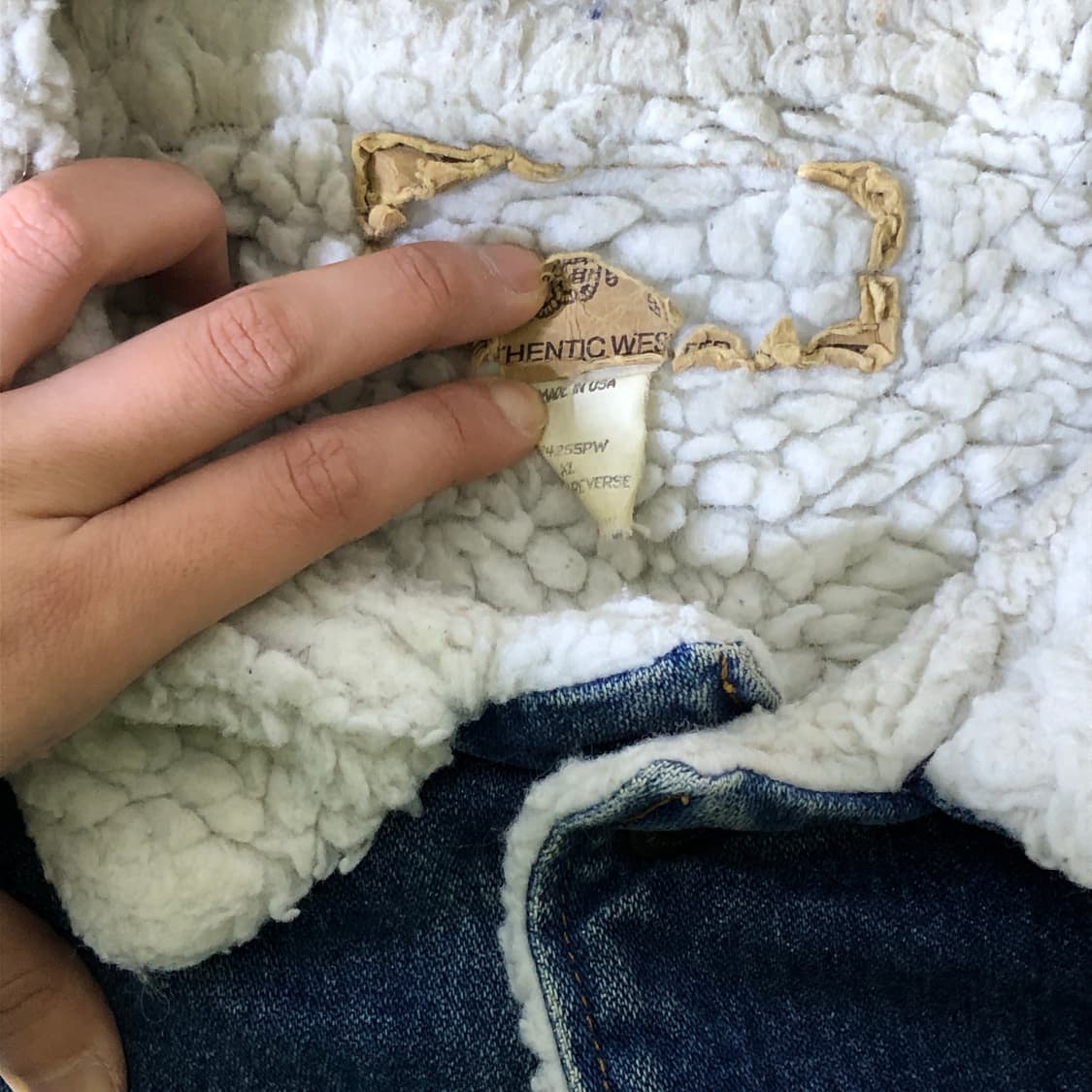 쉐르파 데님 트럭커 자켓 상품이미지3