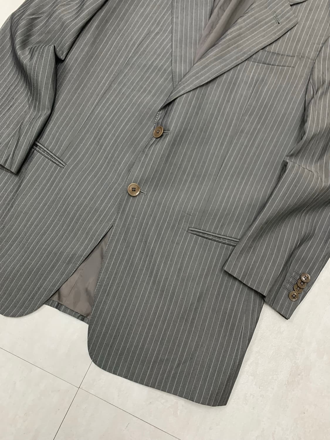 아르마니 그레이 스트라이프 블레이저 #326 상품이미지4