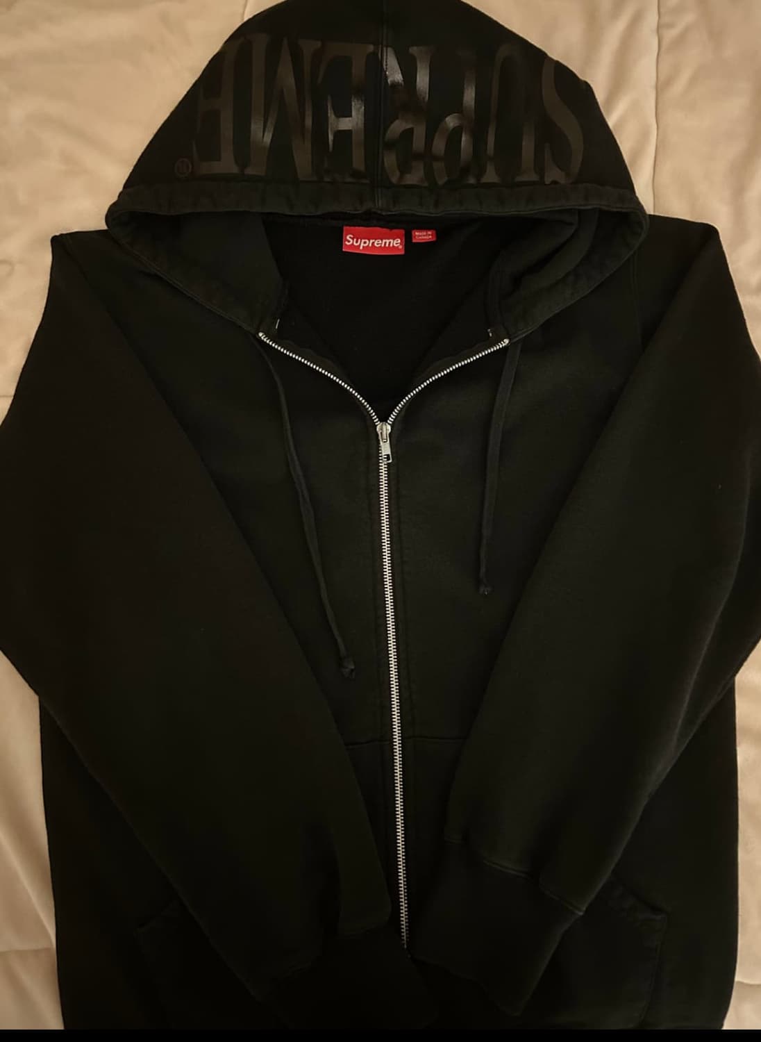 슈프림 호일로고 후드집업 상품이미지1