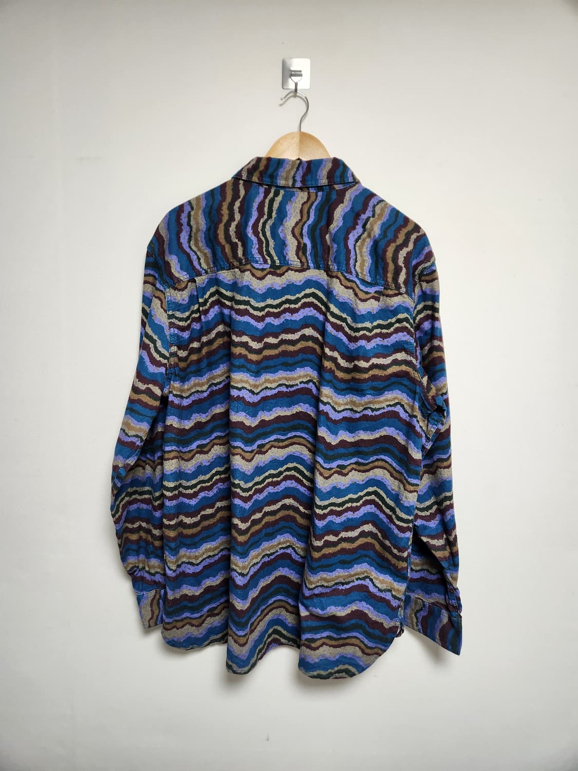 아메리칸빈티지USA 물결 패턴 셔츠 L - S207 상품이미지2