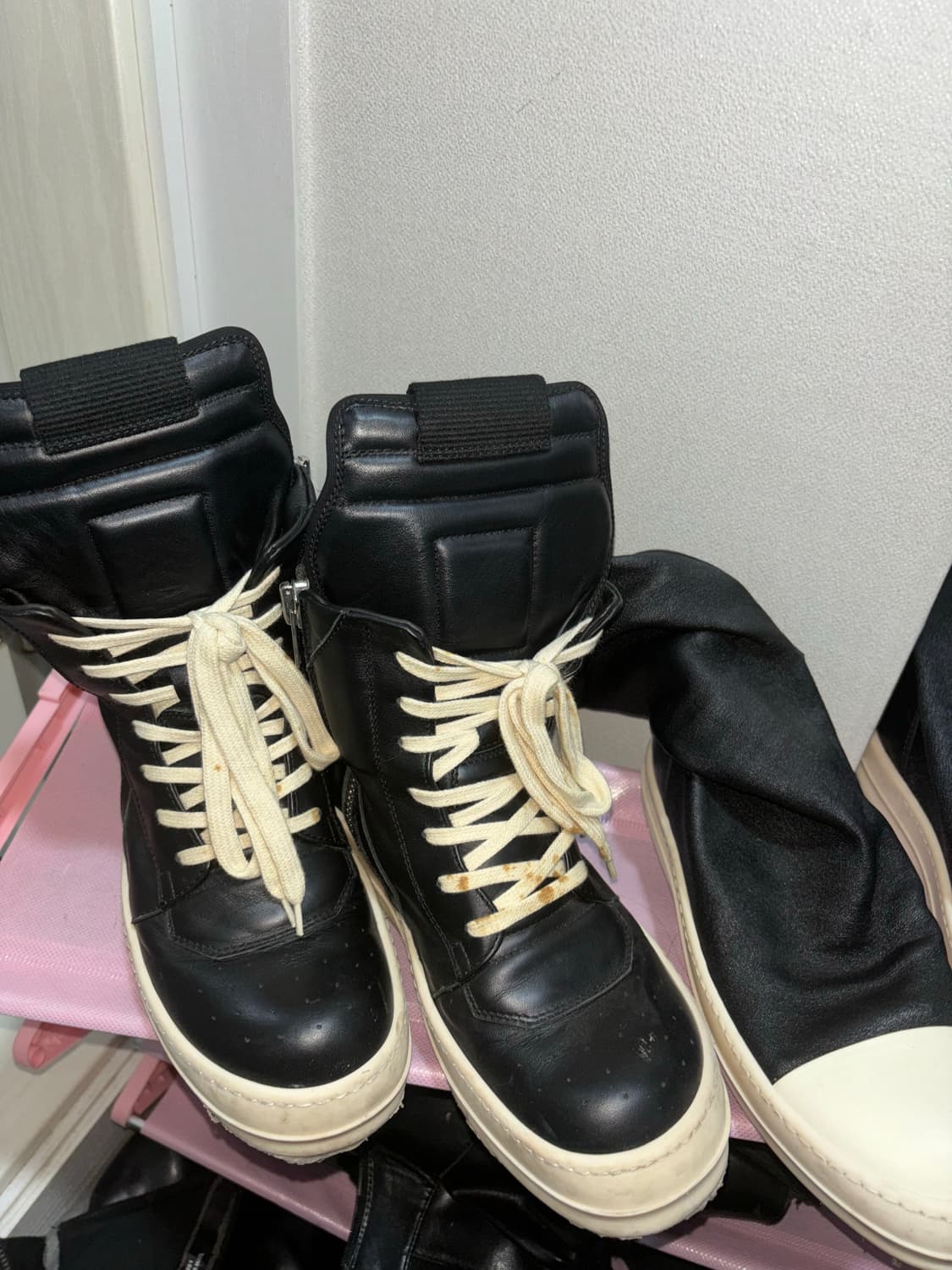 릭오웬스 지오바스켓 스니커즈 블랙 상품이미지1