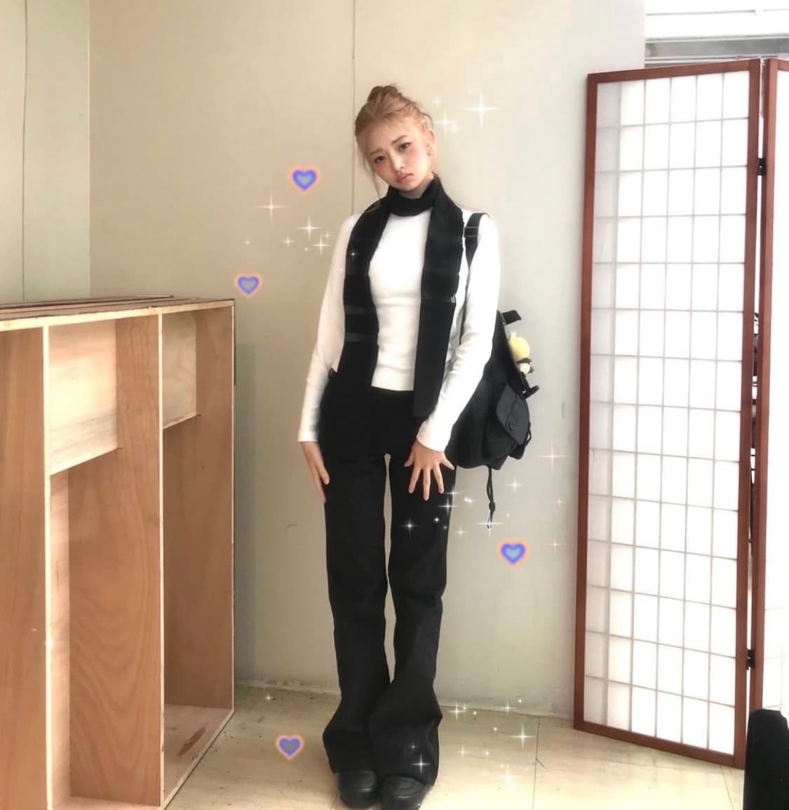 미세키서울 Side pocket bootscut pants BLACK 상품이미지5