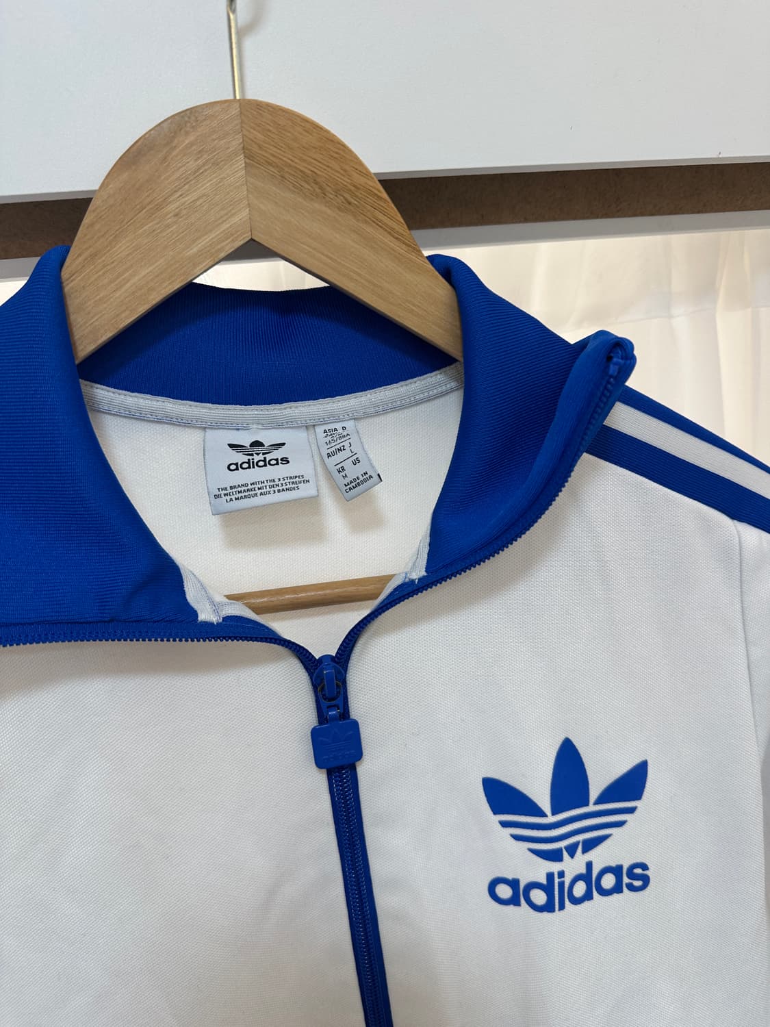 아디다스 베켄바우어 흰/파랑 트랙탑 M 상품이미지2