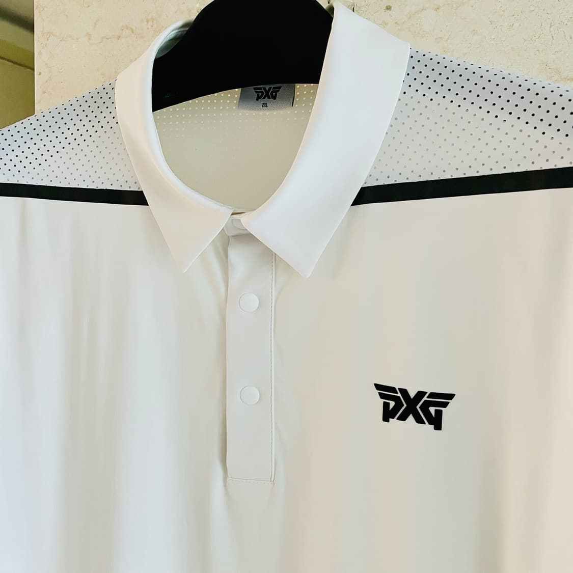 PXG 국내 정품 솔리드 타공 카라 남성 반팔티셔츠 2XL (110) 상품이미지2