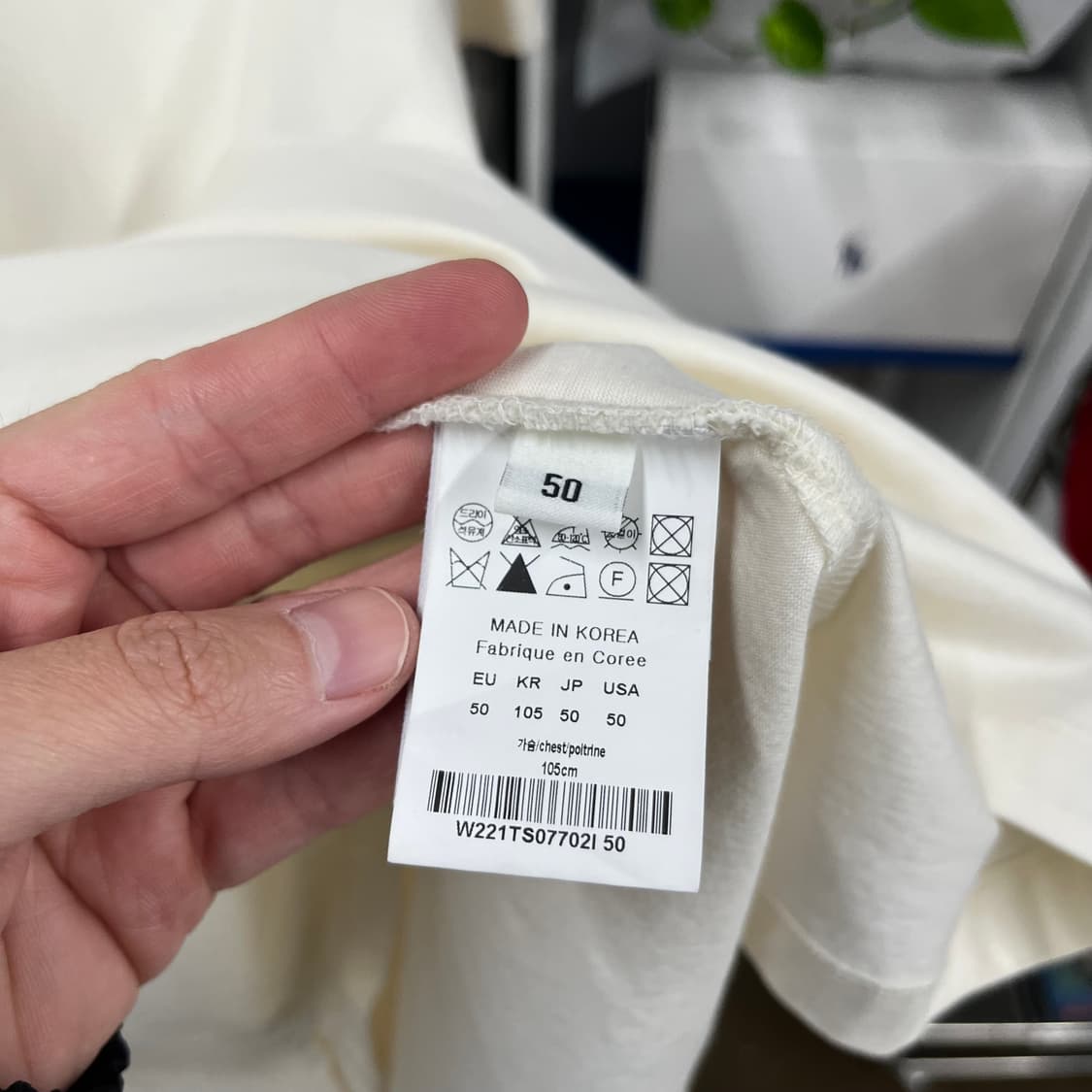 우영미 백로고 반팔 티셔츠 50 상품이미지5