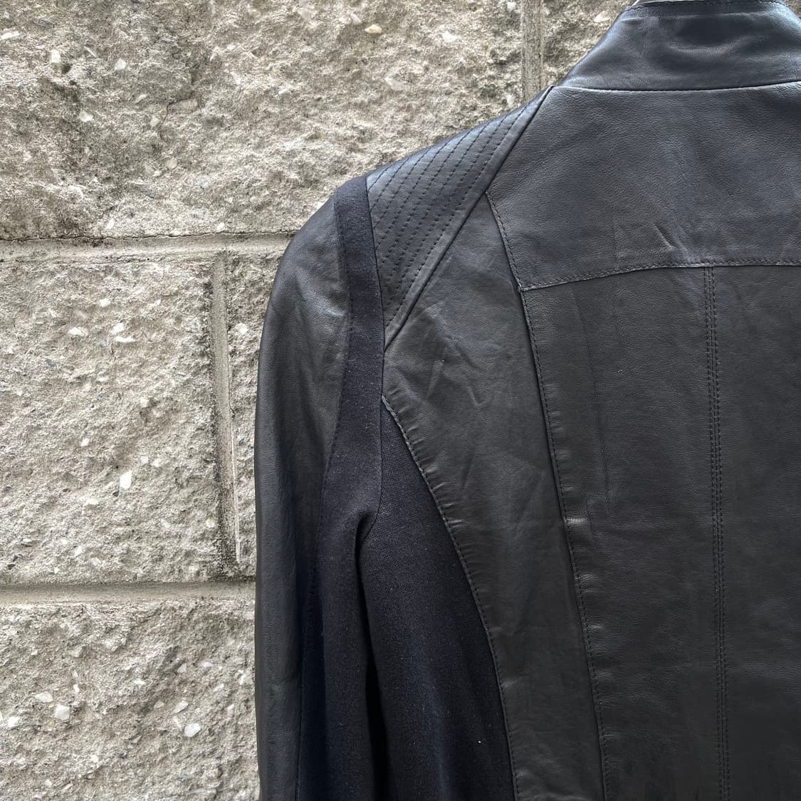 [M] DECO 비대칭 양가죽 여성 지켓 상품이미지6