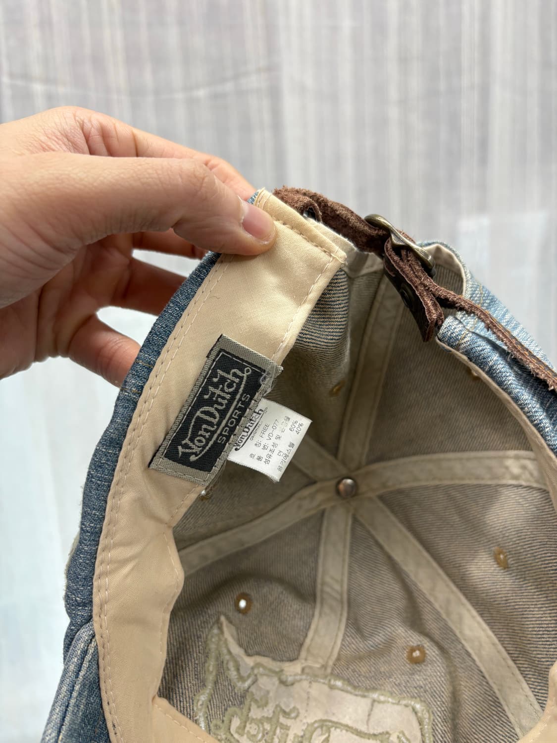 VonDutch 본더치 데님 볼캡 상품이미지6