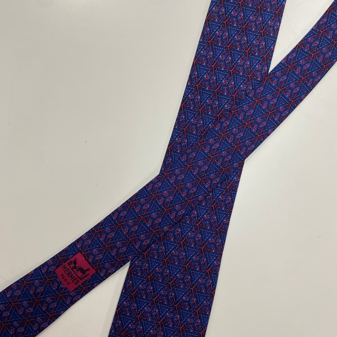 에르메스(HERMES) H모노그램 명품 정품 넥타이8.2cm 상품이미지4