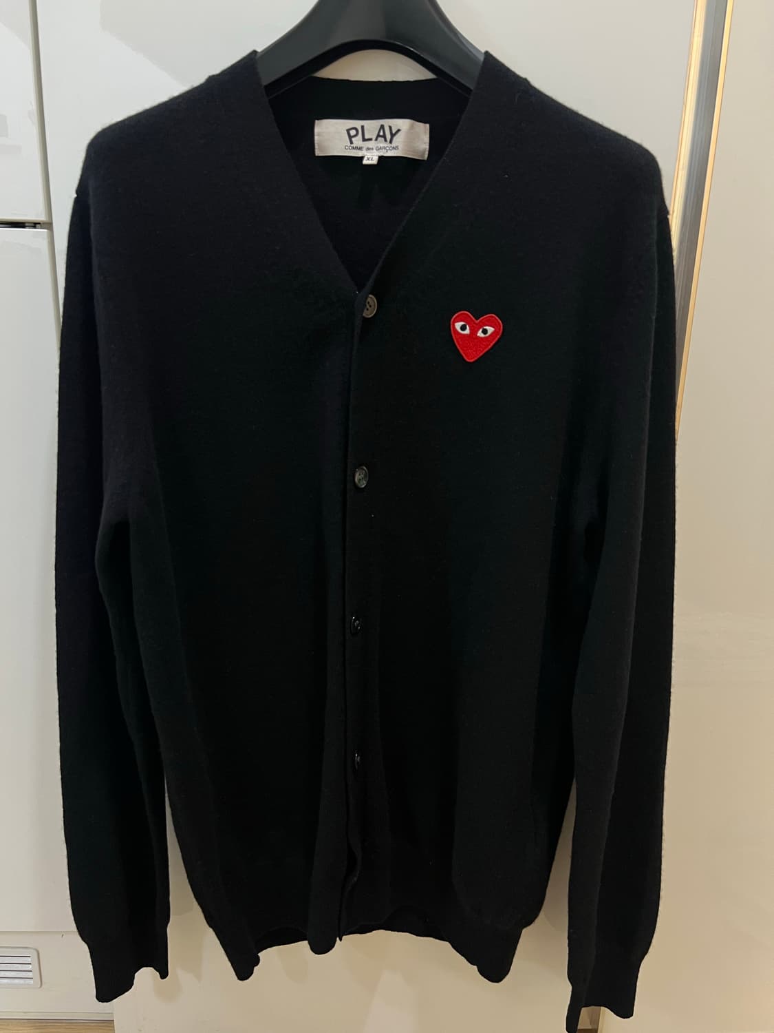 23fw 꼼데가르송 블랙가디건 xl (새상품급) 상품이미지1
