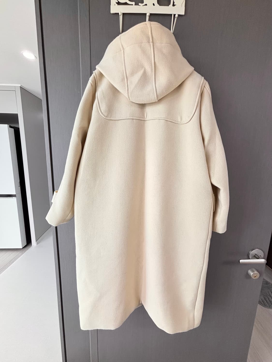 크림색 더플코트 떡볶이코트 상품이미지2