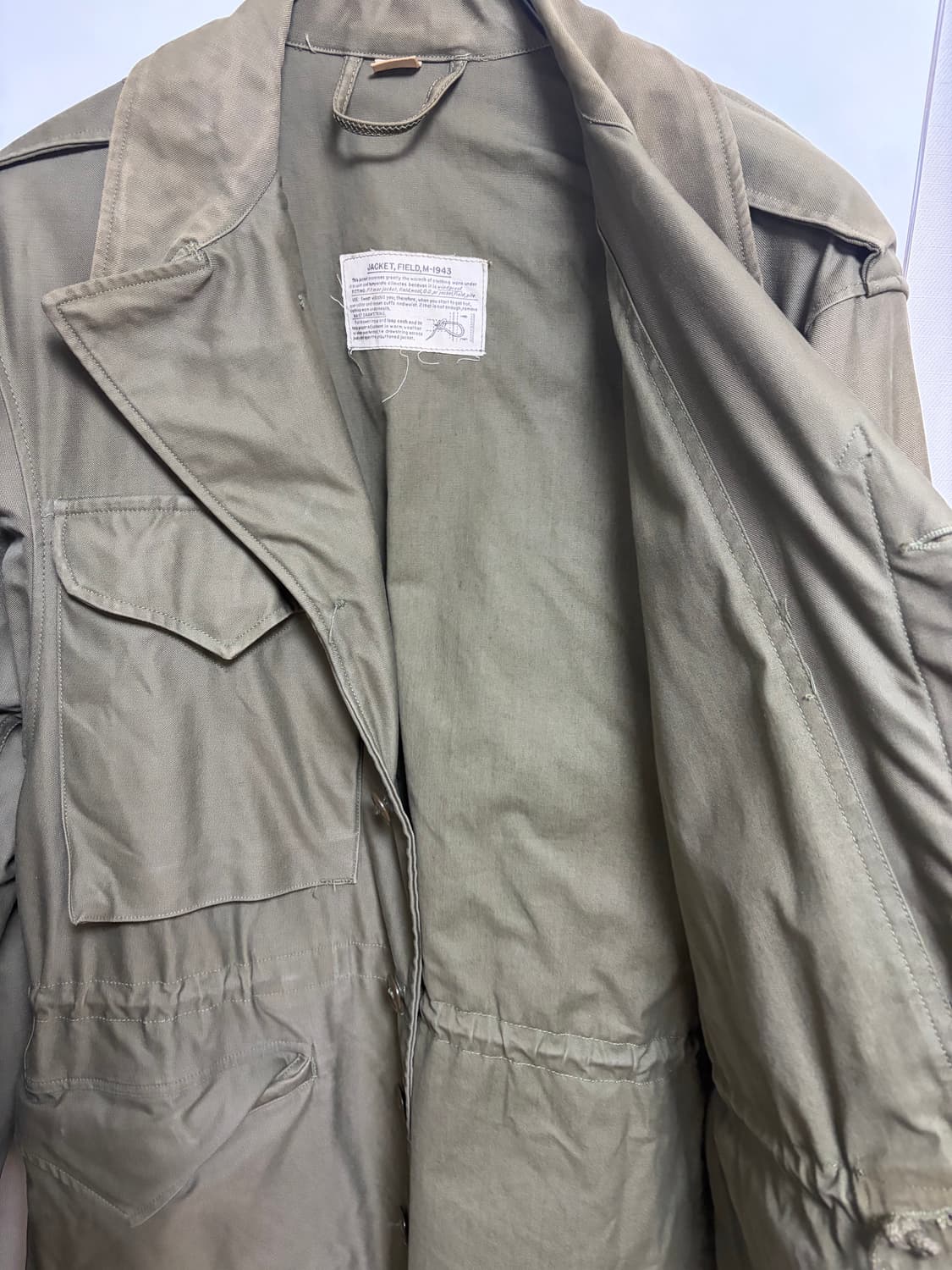 미군 오리지널 M43 필드자켓 36R 상품이미지3