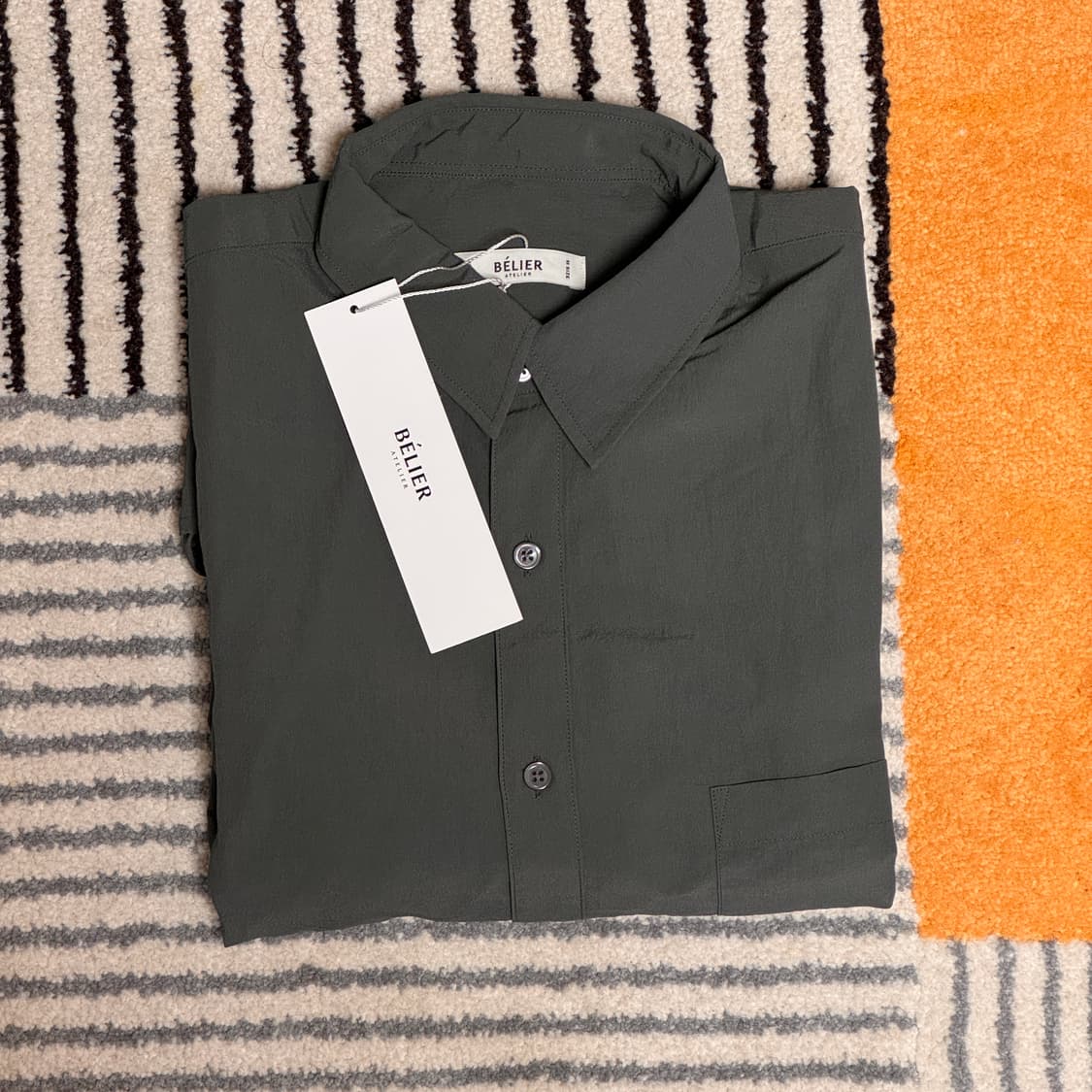 벨리에 리플셔츠 올리브카키 상품이미지3