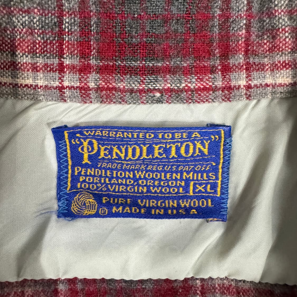 빈티지 60s Pendleton Plaid Flannel 펜들턴 셔츠 상품이미지7