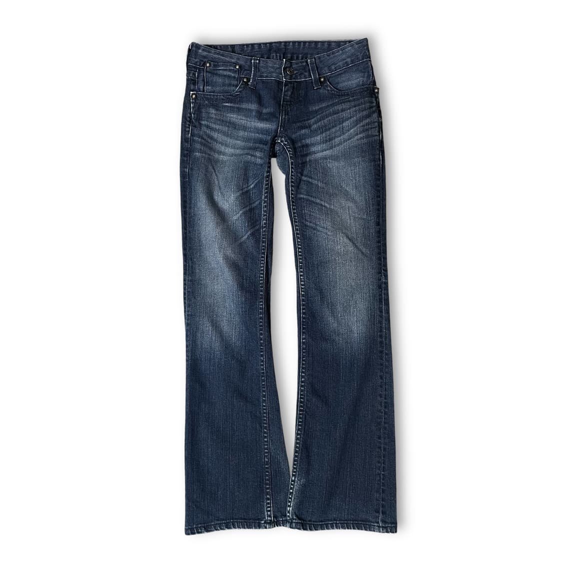 (26) 리바이스 그린탭 중청 워싱 데님 팬츠 세미부츠컷 상품이미지1