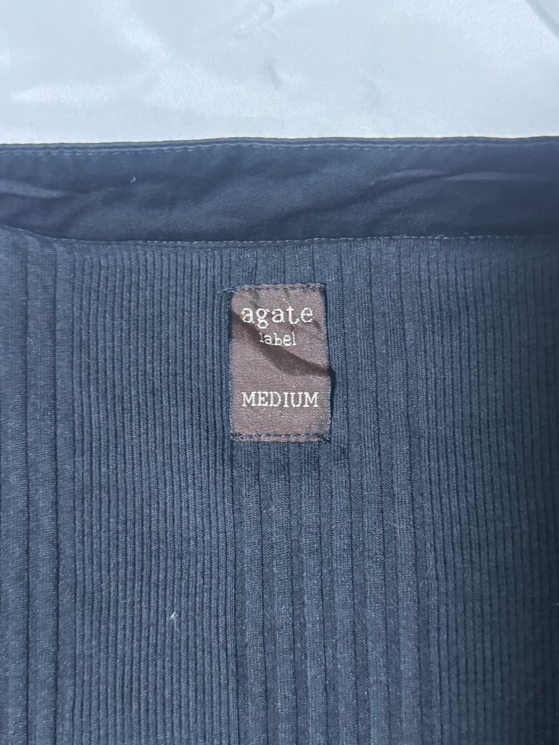 Agate label 리브드 집업 자켓 y2k 상품이미지6