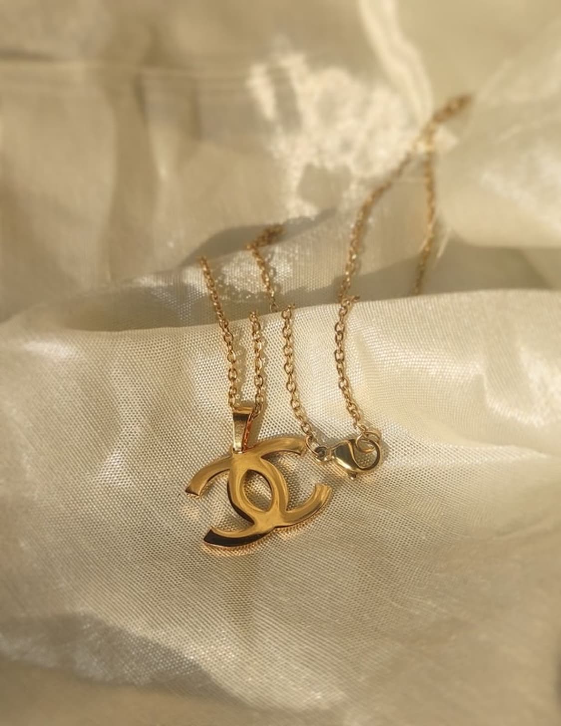 샤넬 골드 로고 체인 목걸이 상품이미지4