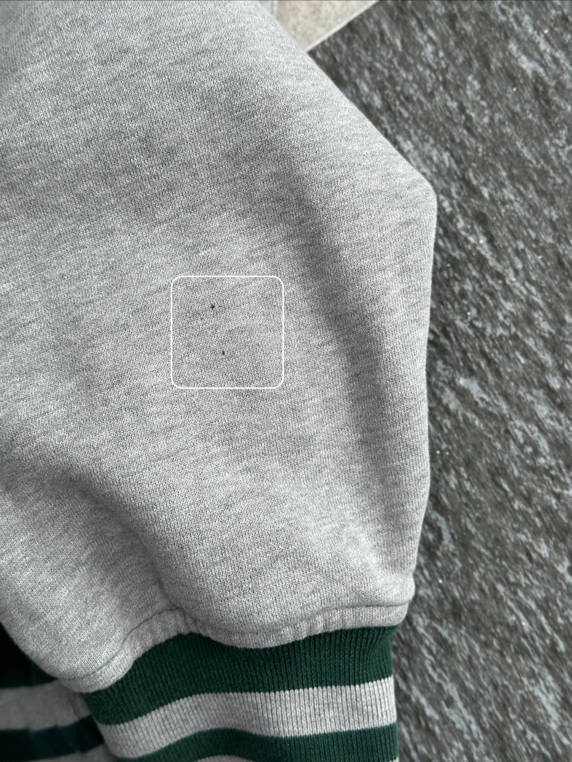 폴로 랄프로렌 그레이/딥그린 스웻 바시티 집업  상품이미지8