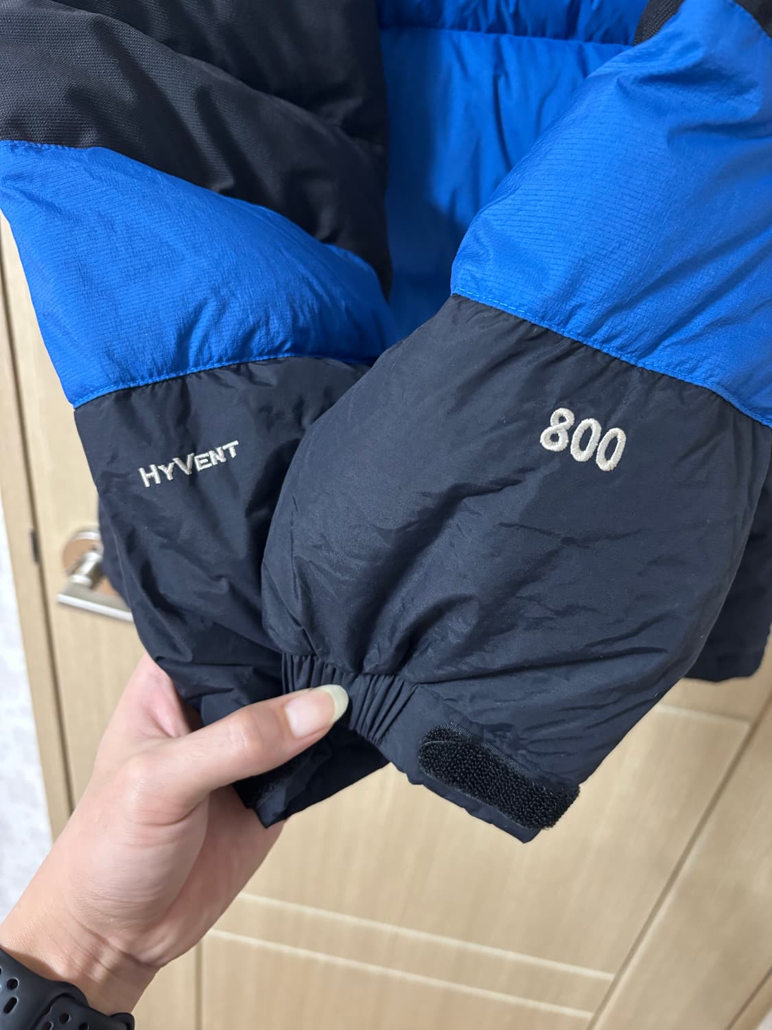 노스페이스 800 패딩 블루/블랙 상품이미지6