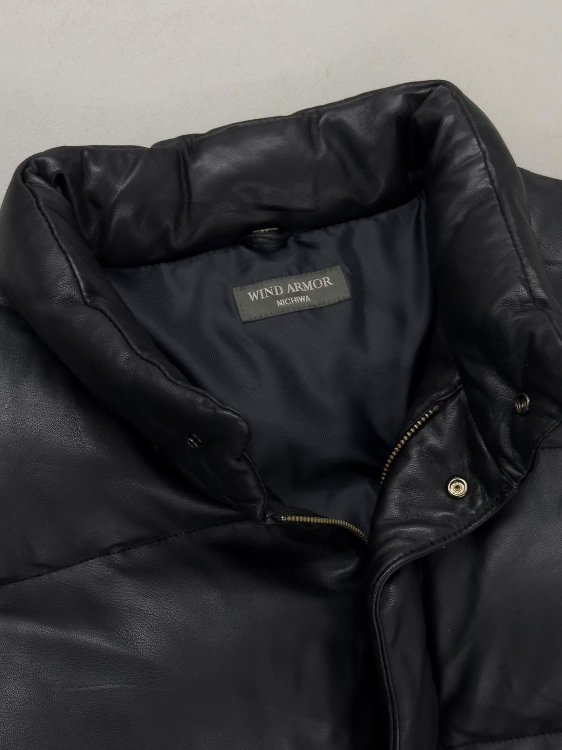 Wind Armor 레더 푸퍼 패딩 상품이미지5