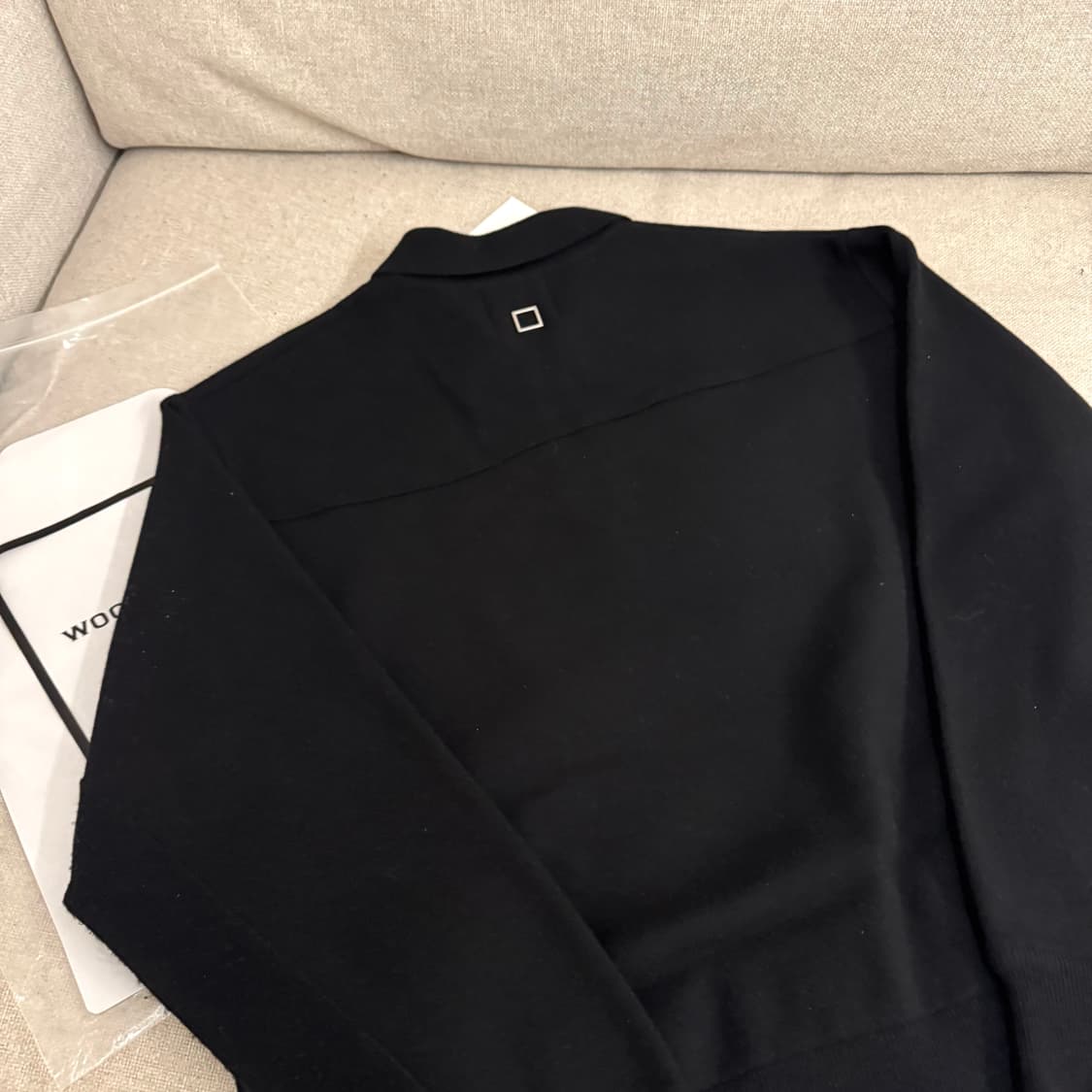 우영미반집업 니트 블랙 정가78 상품이미지3