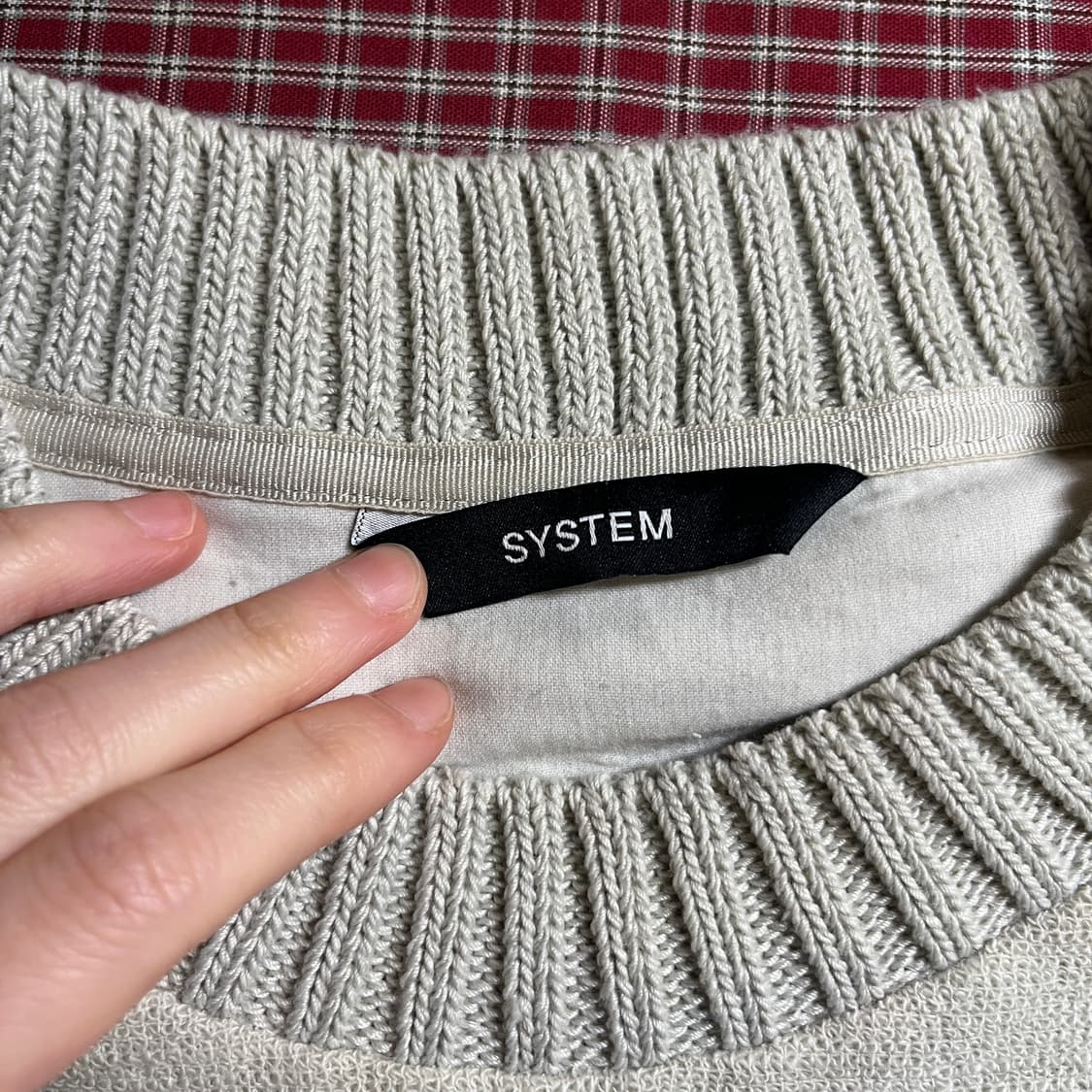 시스템 라운드 니트 상품이미지5