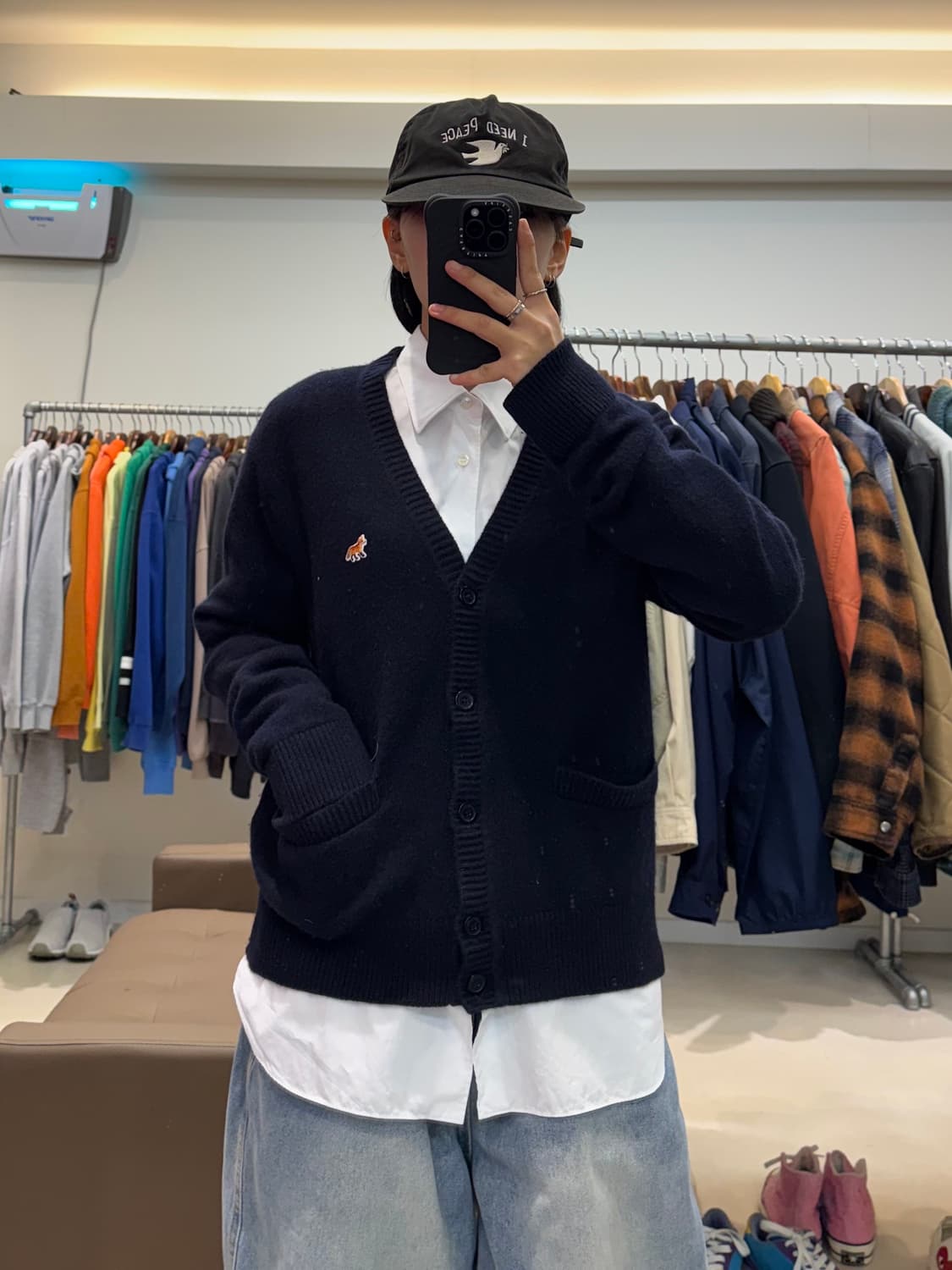 메종 키츠네 베이비 폭스 패치 가디건 상품이미지7