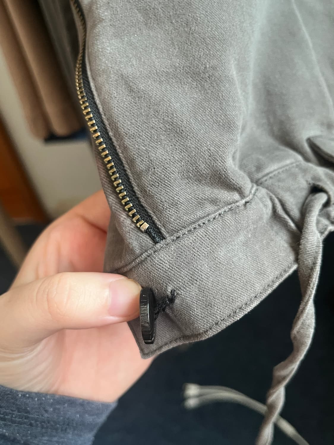 S) brushed dami pants 카키 상품이미지2