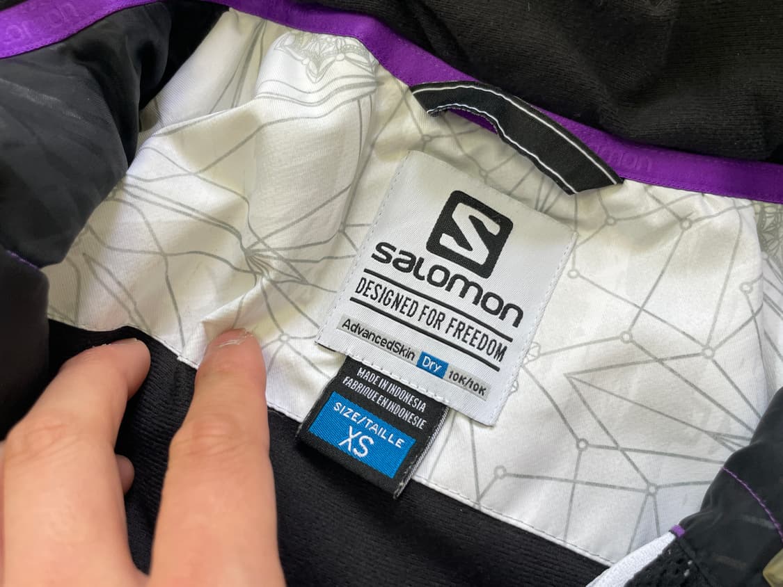 살로몬 기하 패턴 어드밴스드 스킨 드라이 스키 재킷 J04208 상품이미지5