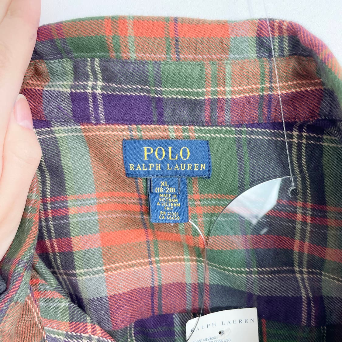 B1 폴로랄프로렌 미사용품 체크 셔츠 105사이즈 상품이미지4