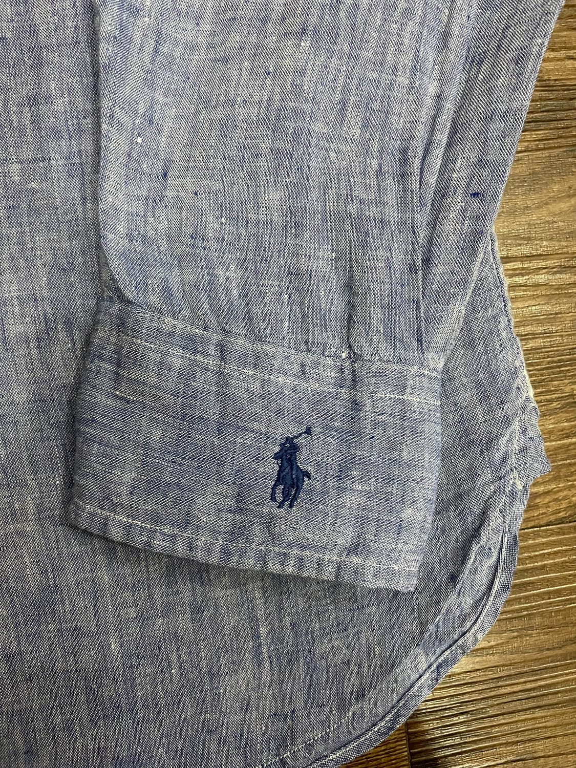 폴로 커스텀 핏 린넨 샴브레이 셔츠 상품이미지6