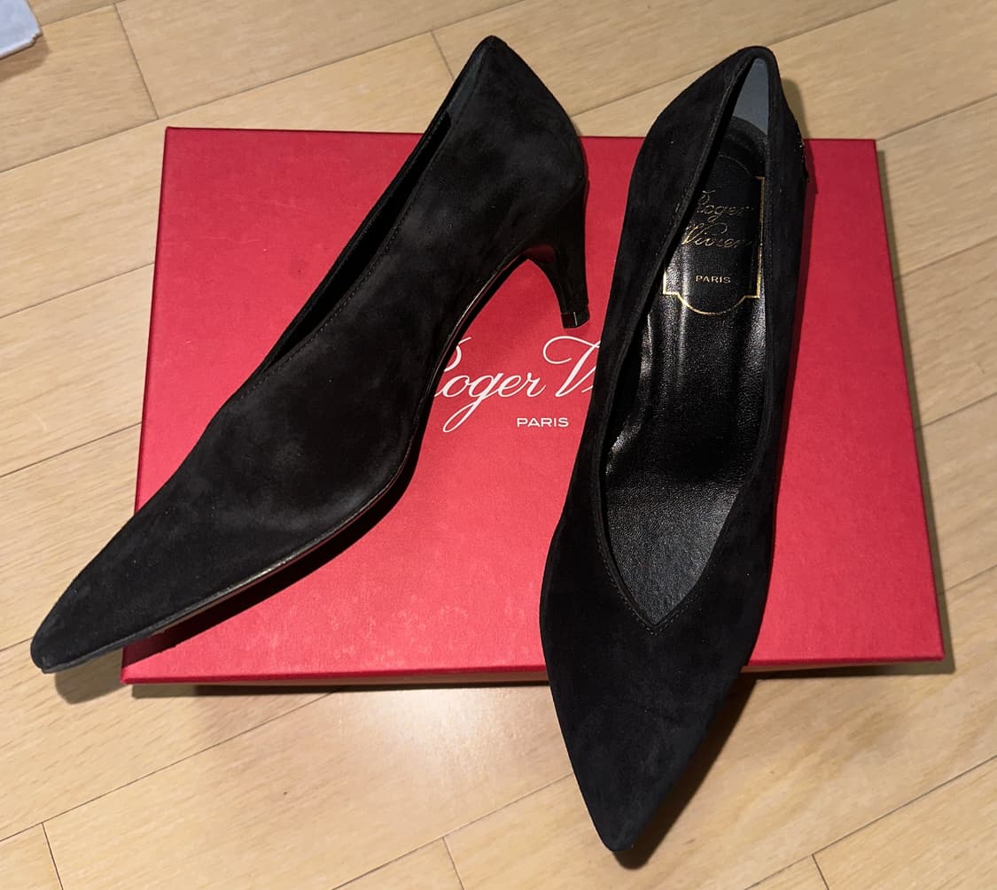 로저비비에 레더 스웨이드 키튼힐 상품이미지2