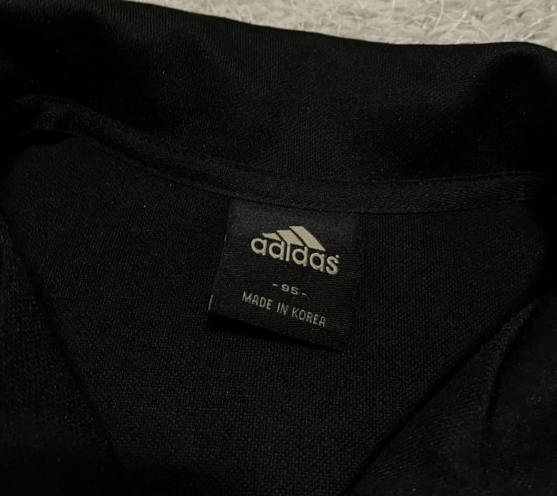 아디다스 블랙 검흰 트랙탑 져지집업 95/M 상품이미지3