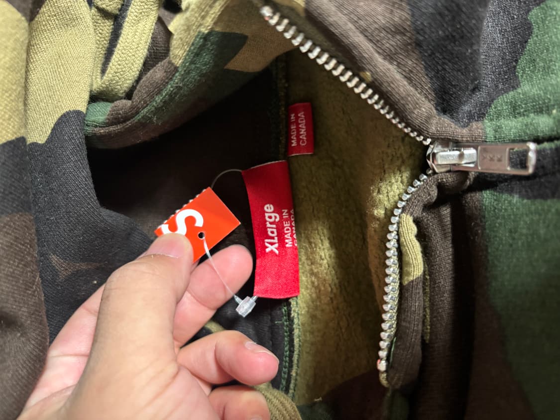 25fw)슈프림 supreme 아플리케 후드집업 카모 상품이미지3