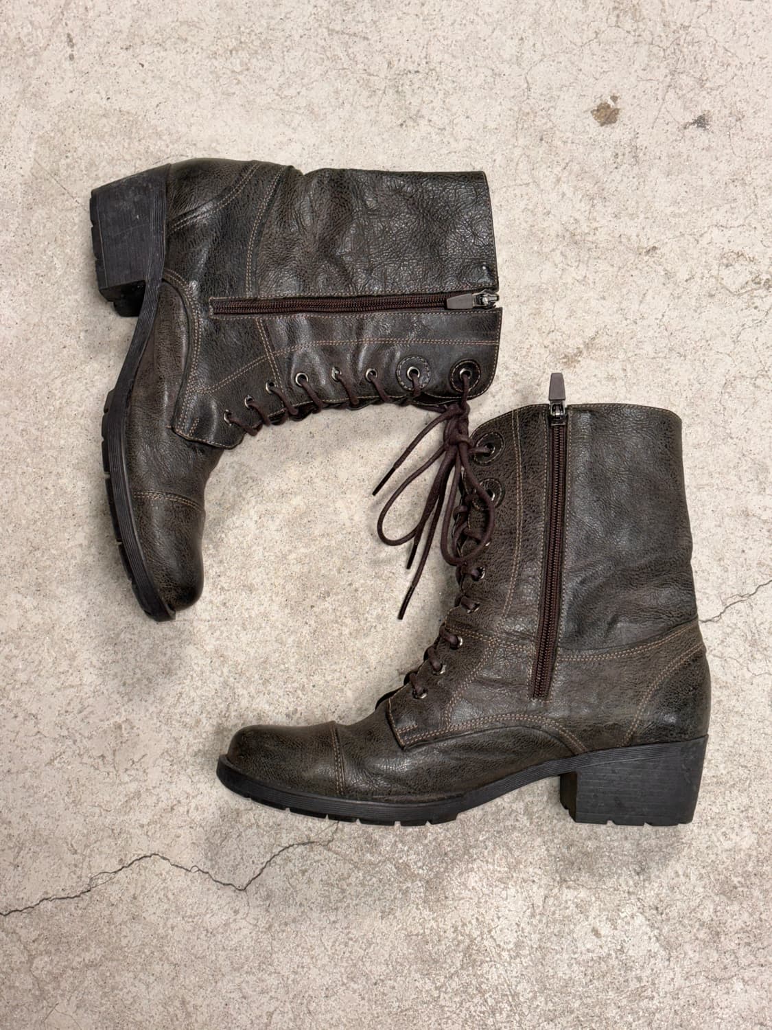 빈티지 레더 앵클부츠 상품이미지7