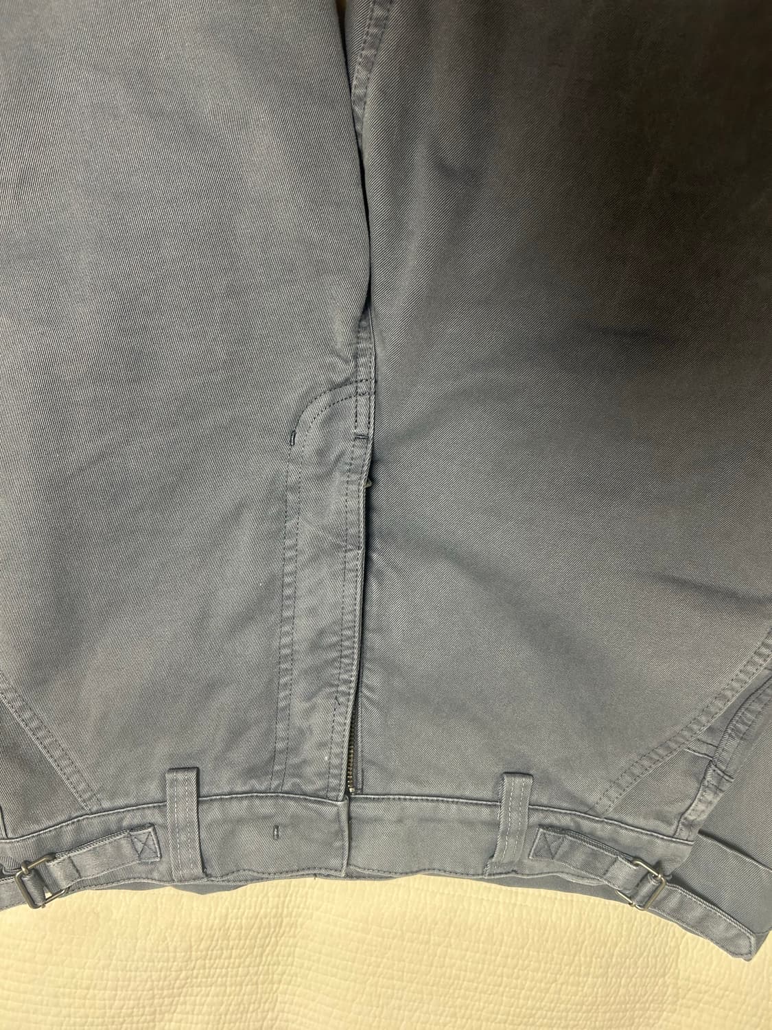 모노하 코튼다잉 커브드팬츠 블루그레이 1 상품이미지3