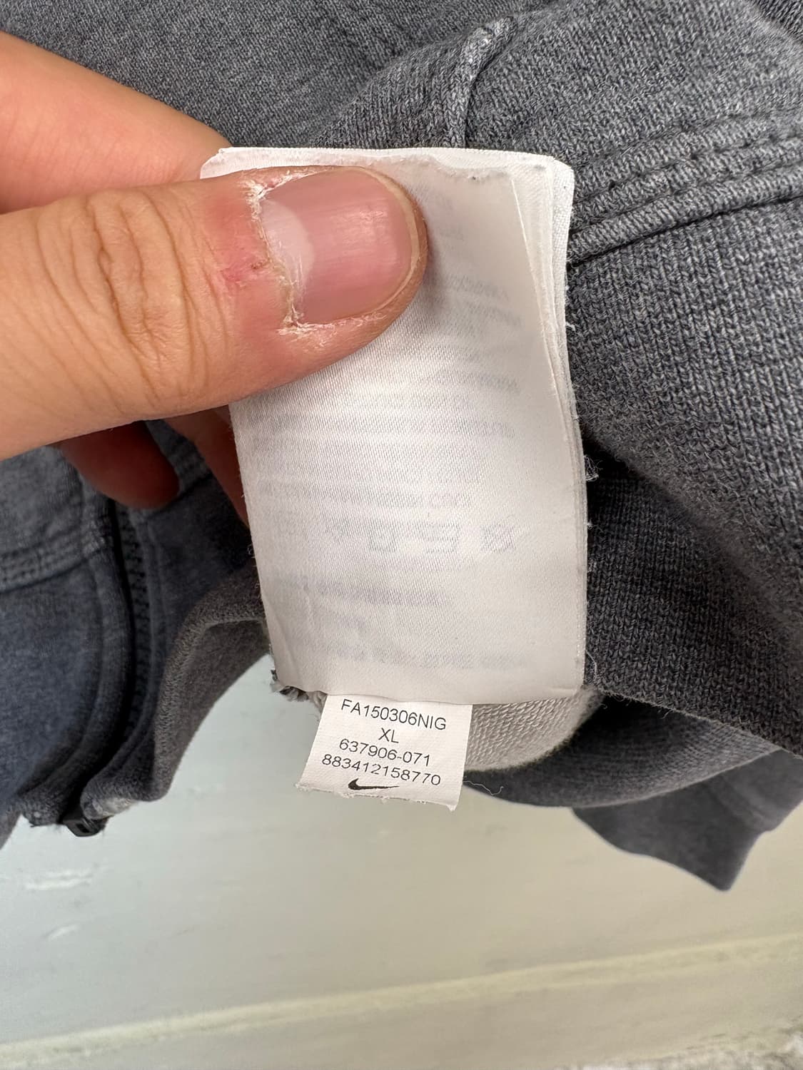 나이키 그레이 스우시 후드집업 상품이미지7