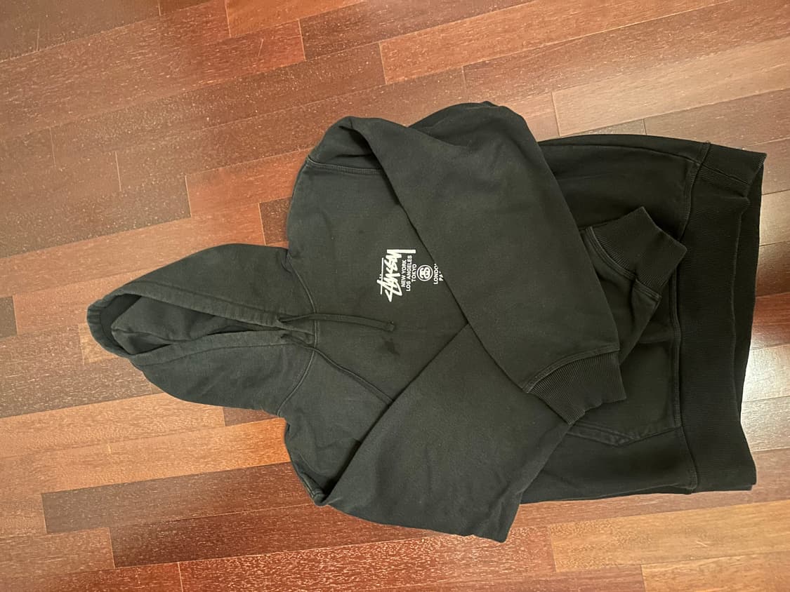 스투시 월드투어 후드 L 상품이미지1