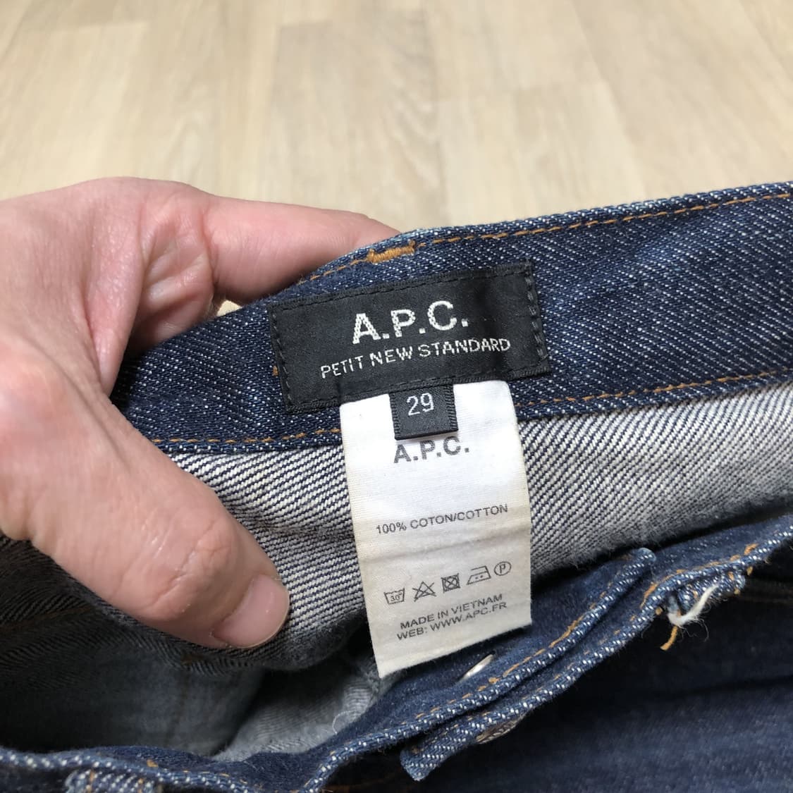 (29) 아페세 A.P.C 쁘띠 뉴 스탠 셀비지 APC 데님 상품이미지6