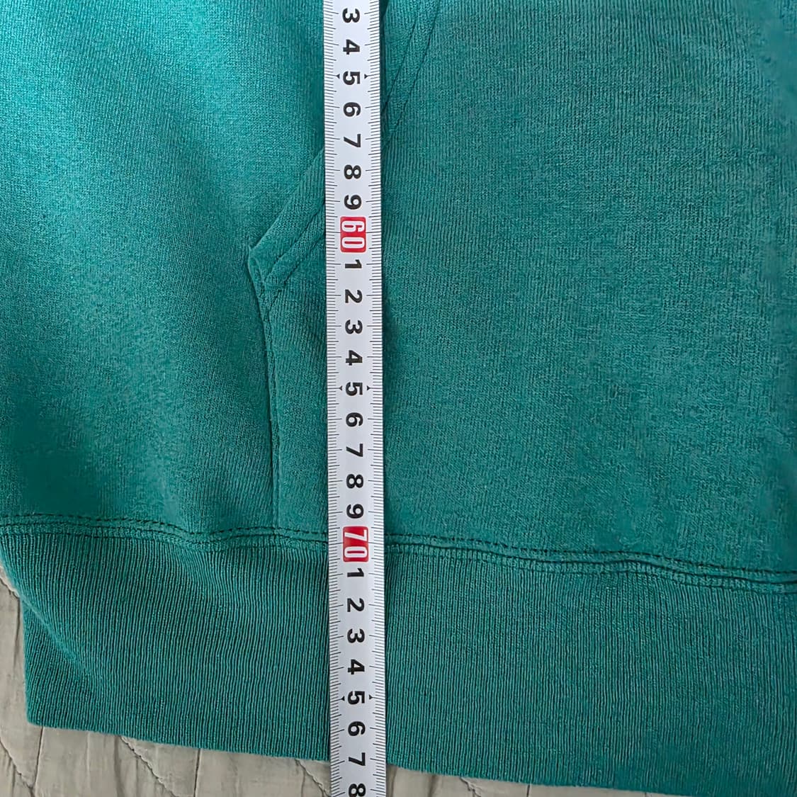 [XLT] 90s 빈티지 러셀 애슬레틱 후드 틸그린 하드워시드 페이드 상품이미지9