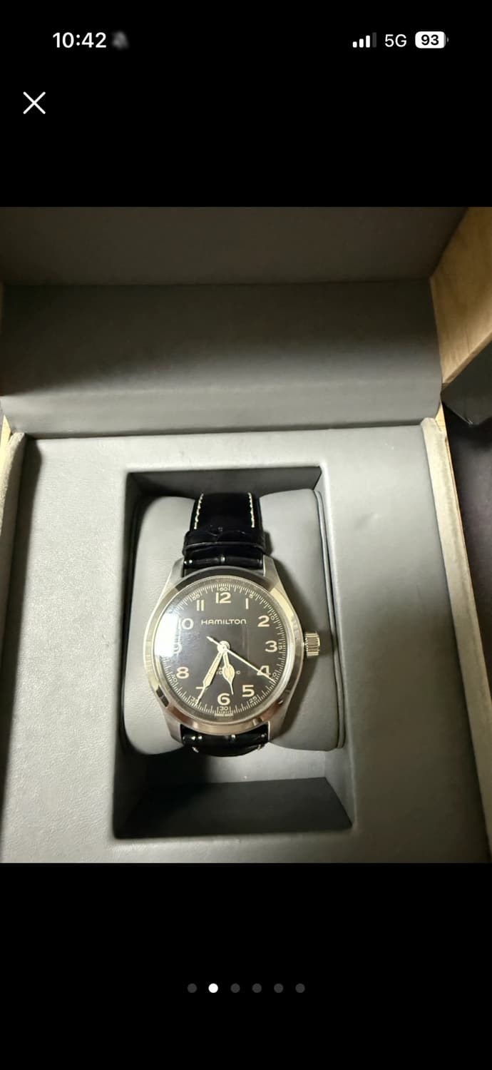 해밀턴 카키필드 머피 38mm 블랙 상품이미지1