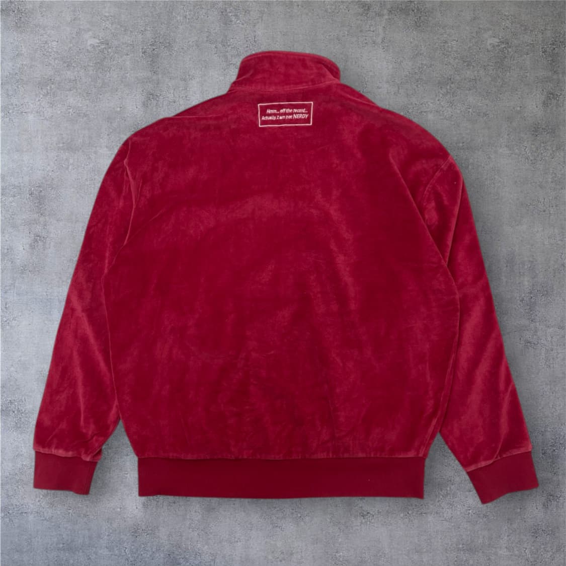 널디 Nerdy 버건디 테리 트랙 집업 M 상품이미지6