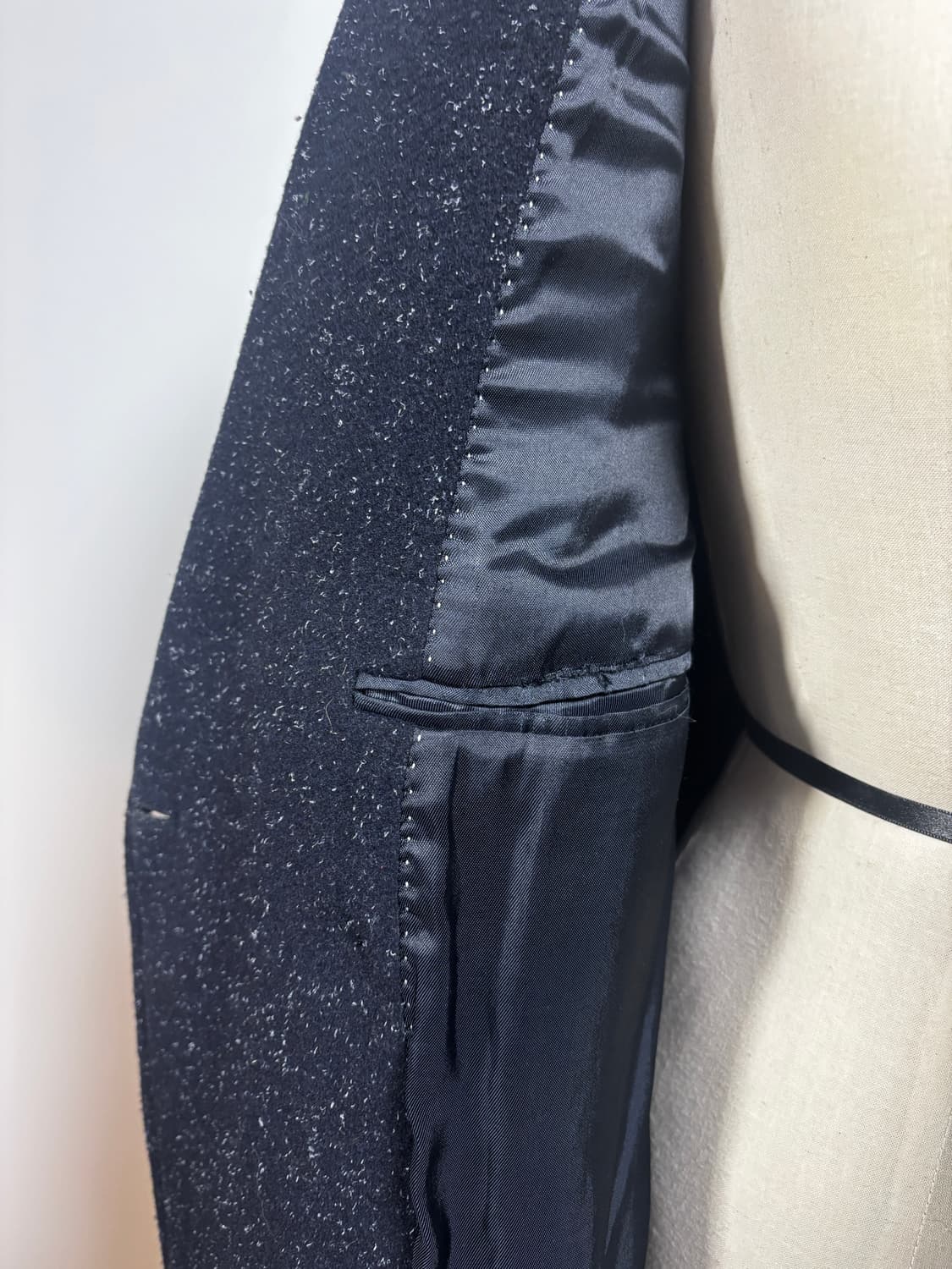 Our Legacy 울 블렌드 테일러드 피크드 더블 코트 네이비 상품이미지6