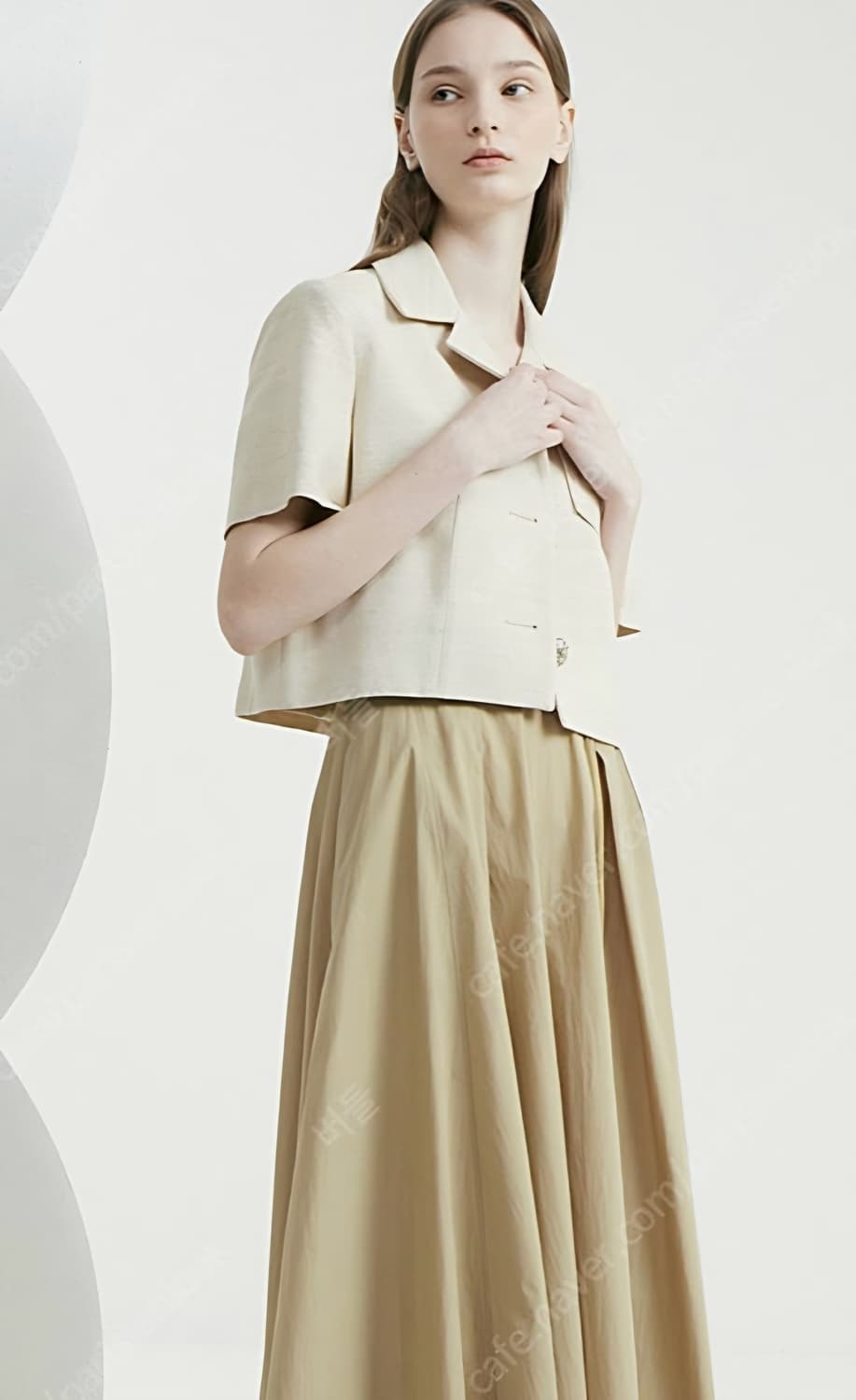 (64사이즈/55)한섬 타임 위빙 벨티드 스커트 (벨트포함) 상품이미지5