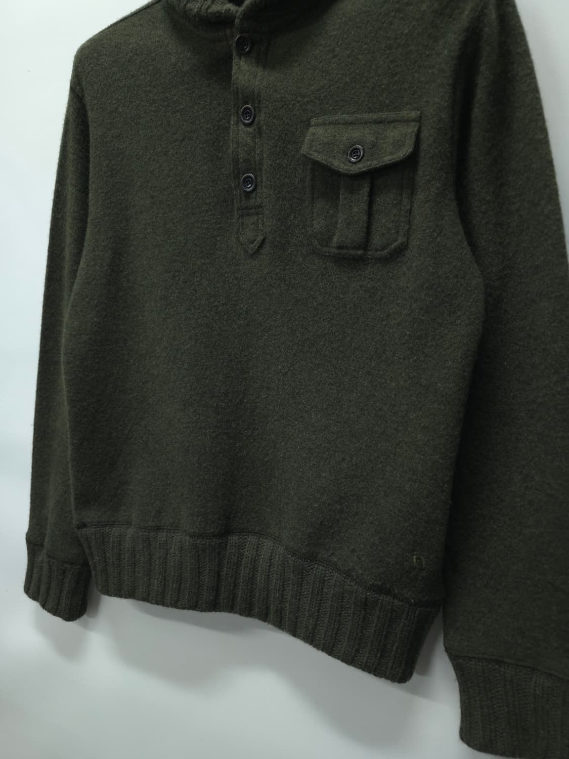 헤지스 단추 카라 울니트 ( 남성100 ) 상품이미지4