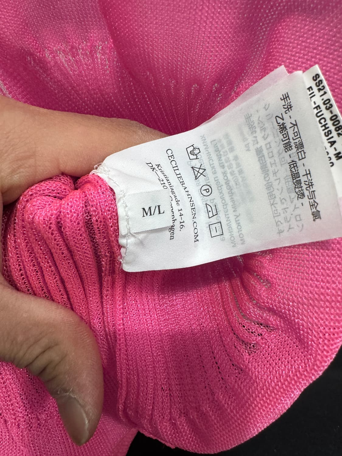 세실리에 반센 핑크 원피스 상품이미지7