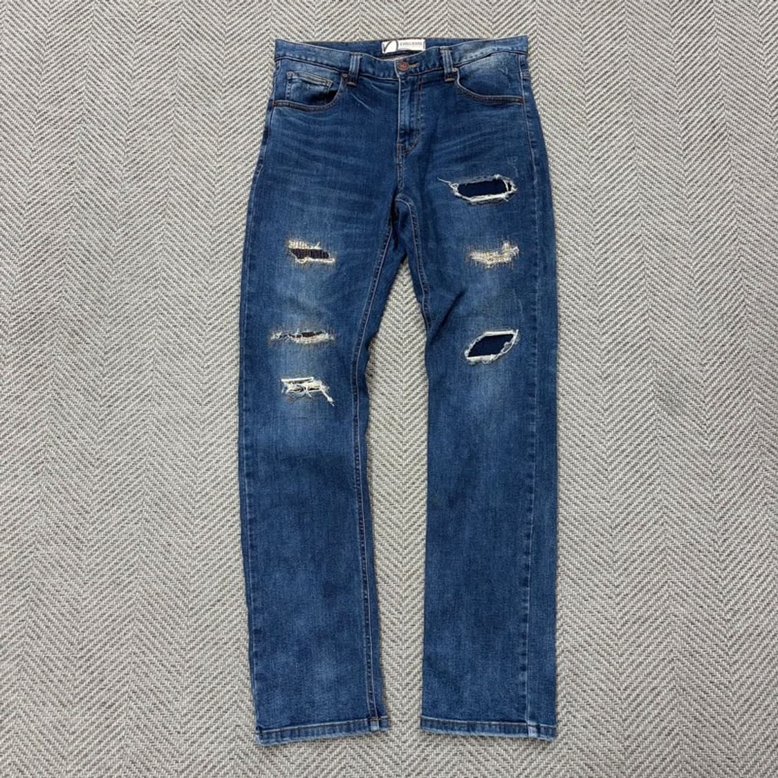 에비수 디트로이트 자수 데님팬츠 v2421 상품이미지1