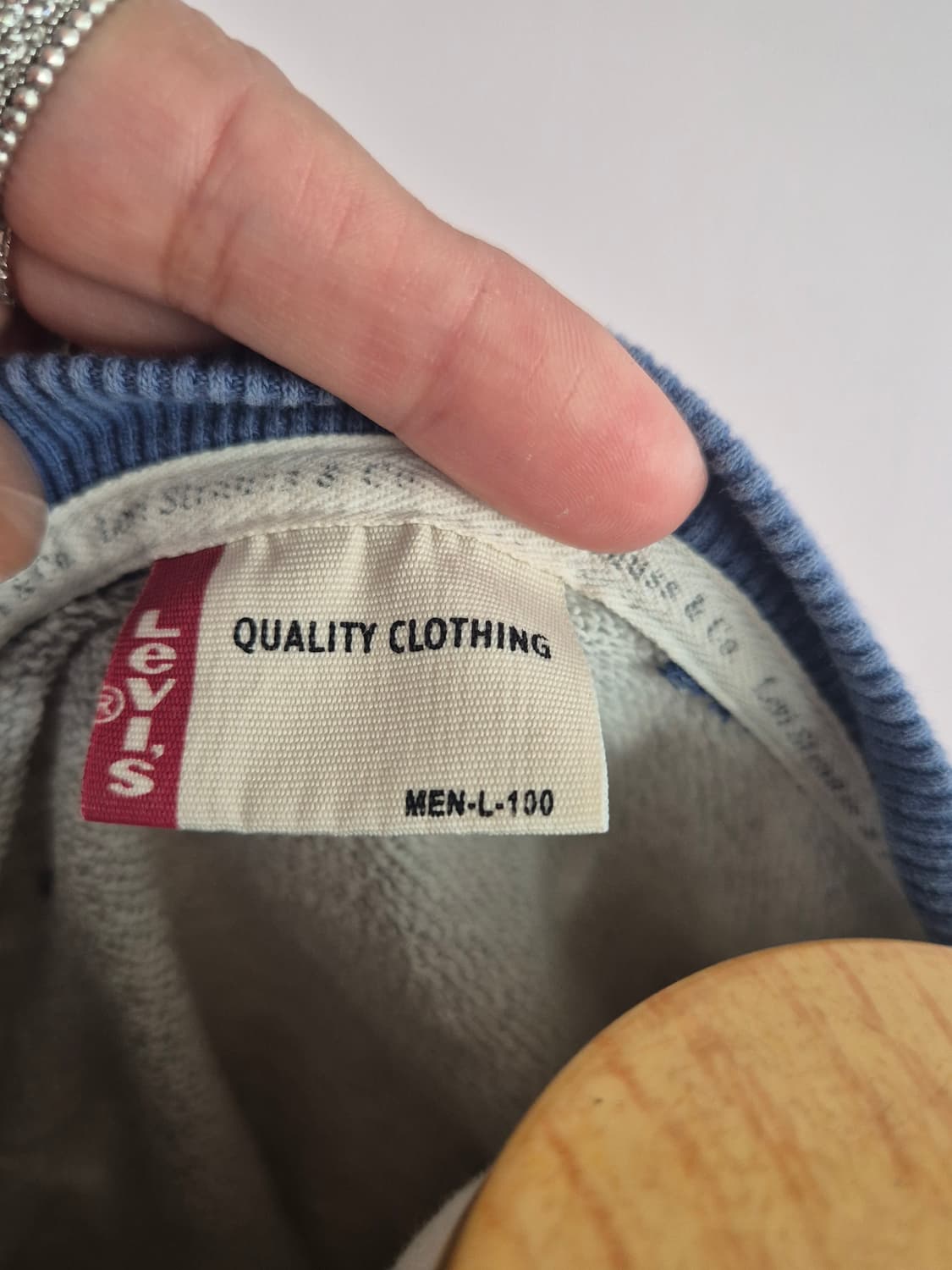 리바이스 LEVI'S 회색 맨투맨 티셔츠 상품이미지3